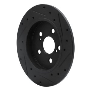 Lexus CT200H Brake Rotor (1) - Rear Left - R1 Concepts - Drilled & Slotted - Black - `09-`24 Lexus CT200H Brake Rotor (1) - Rear Left - R1 Concepts - Drilled & Slotted - Black - `09-`24